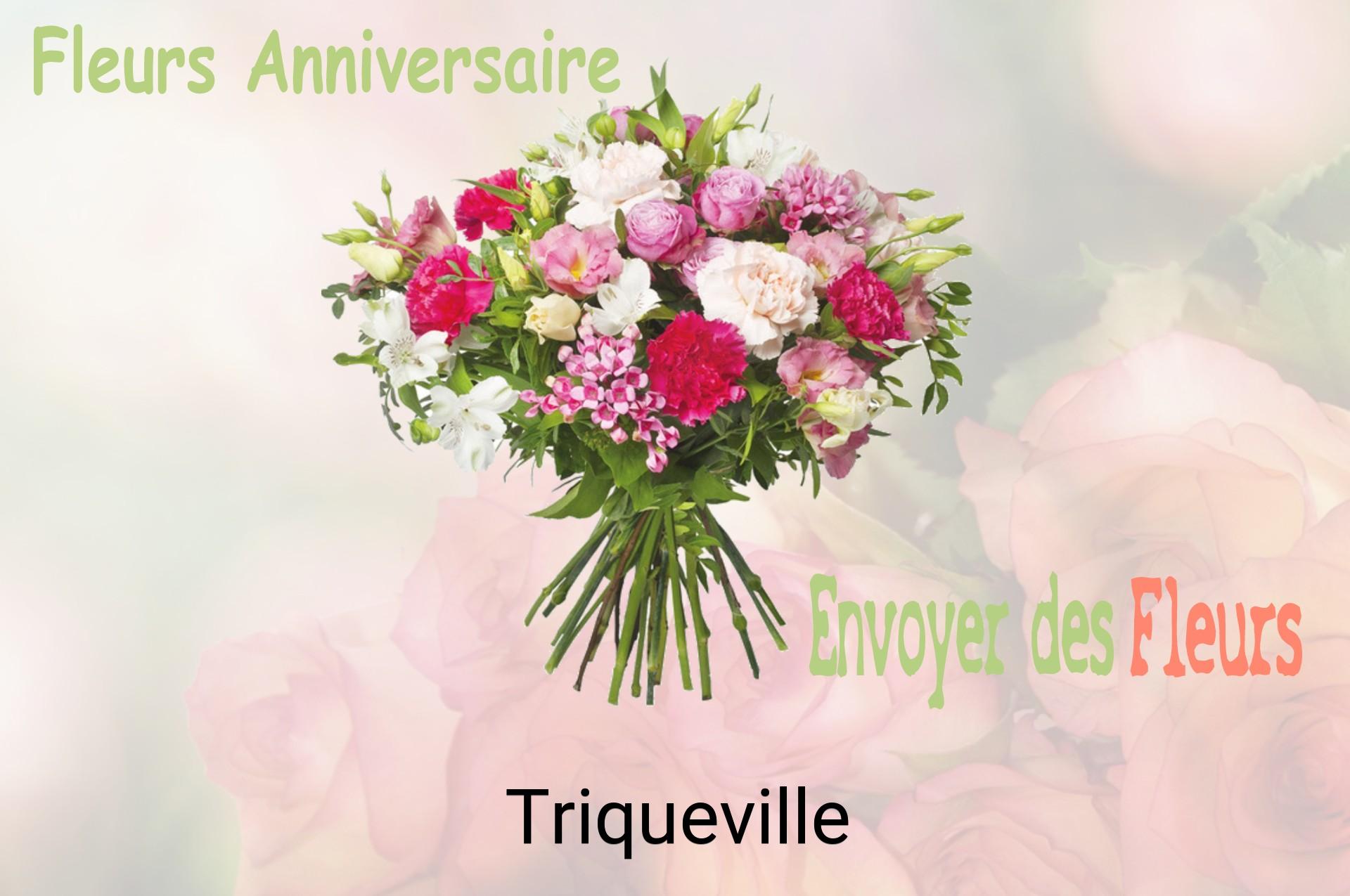 Bouquet de fleurs d’anniversaire livré à Triqueville